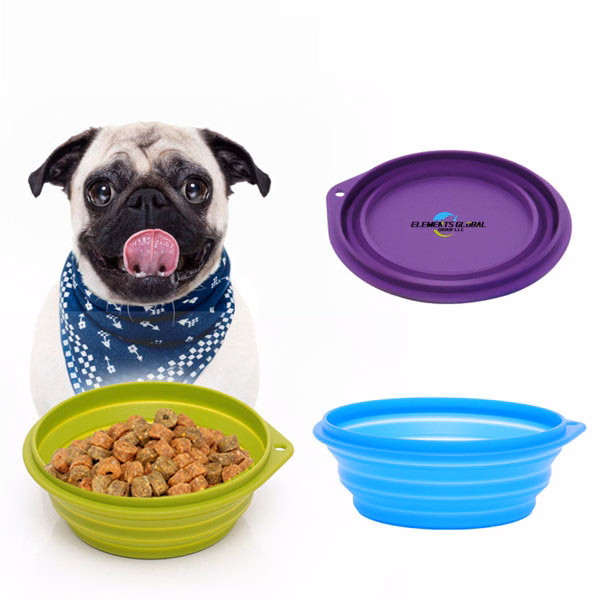 Thickened Bite Resistant Silicone Folding Dog Bowl