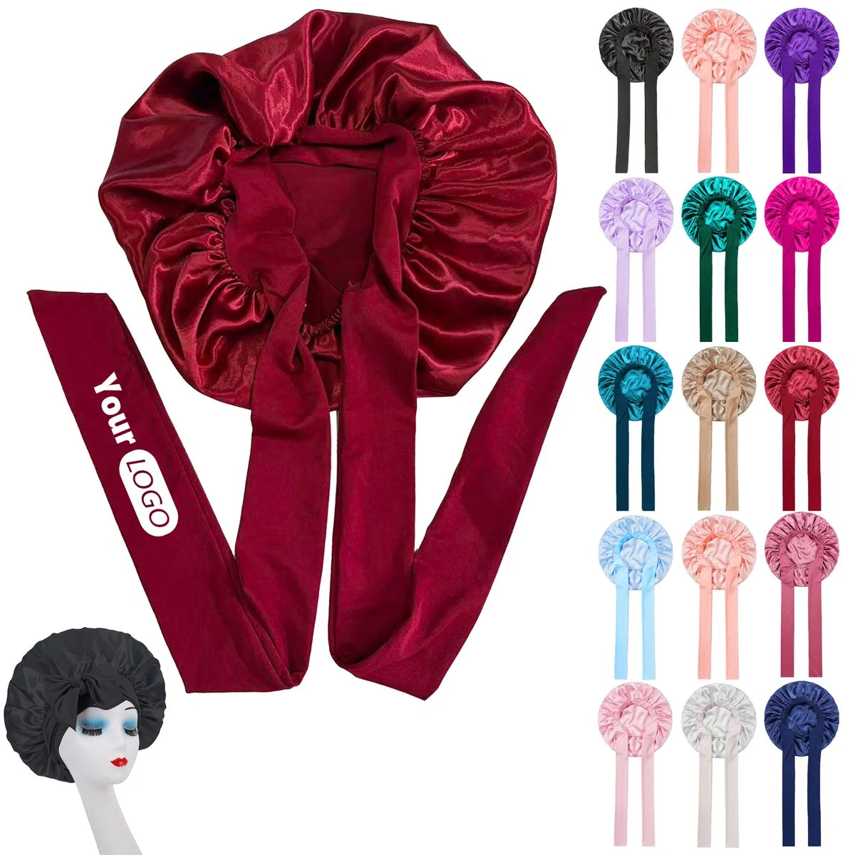 Hair Care Nightcap With Ribbon 1