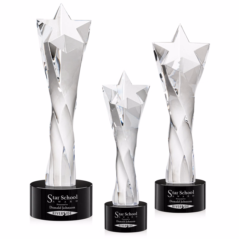 Arlington Star Award on Marvel Base - Black