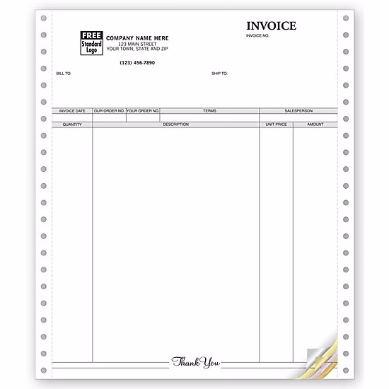 Invoices, Continuous, Classic