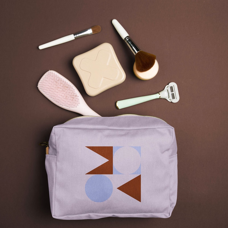 BUSY BEE - COLORED CANVAS WITH LEATHER TAB