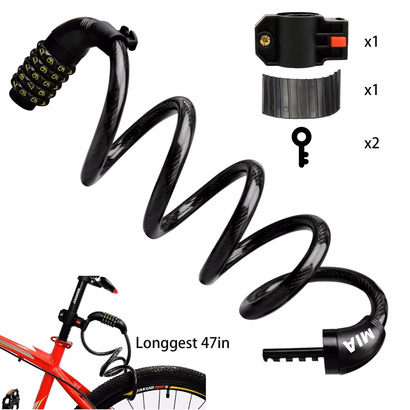 Bike Lock Cable With Combination