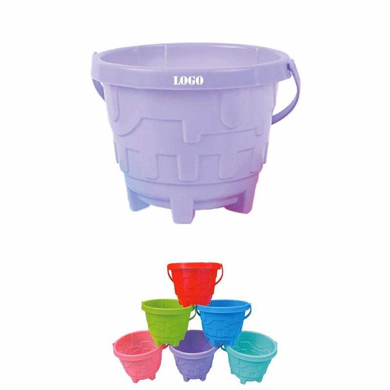 Castle-Shaped Beach Toy Bucket
