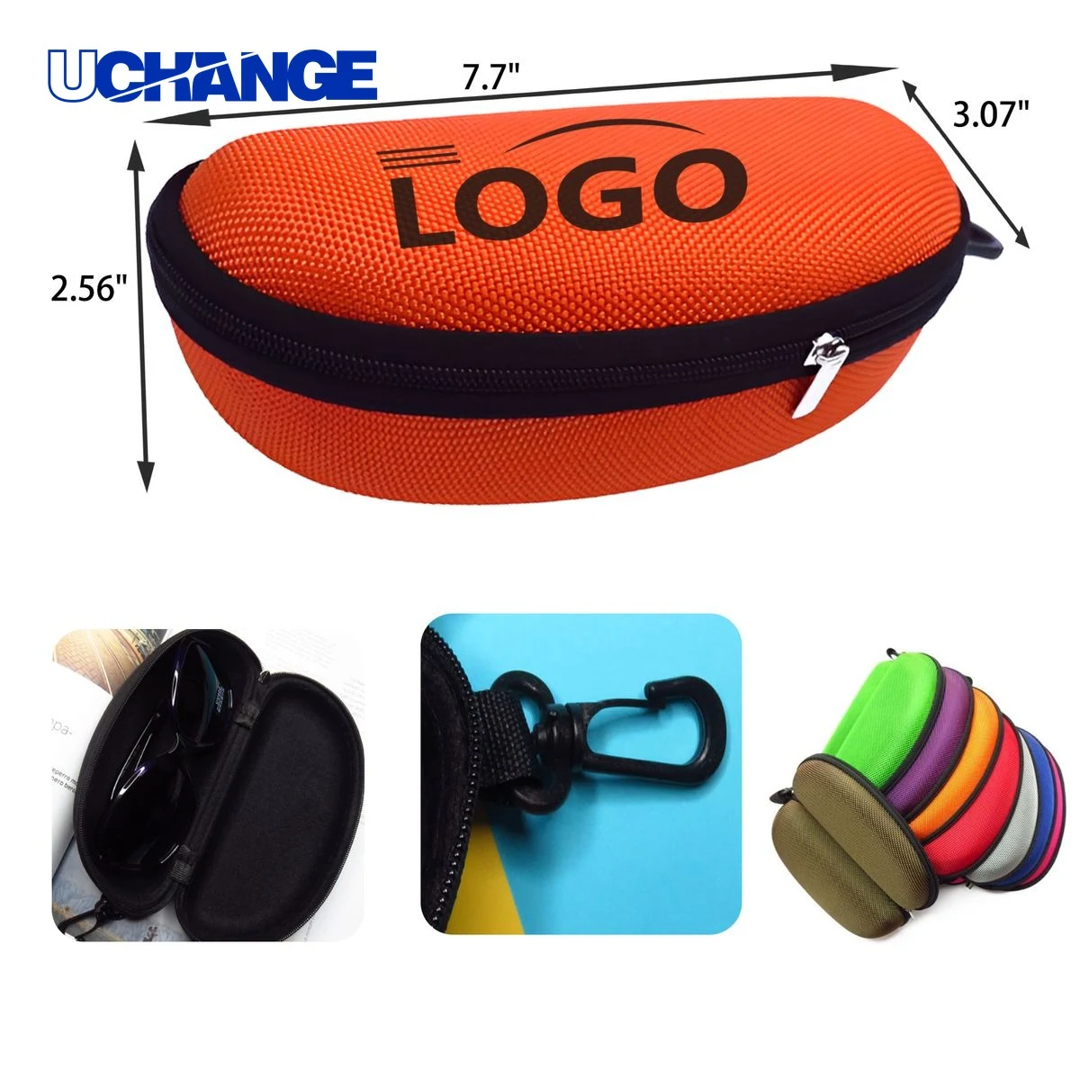 Eyewear Durable Zipper Eyeglasses Case Organizer 1