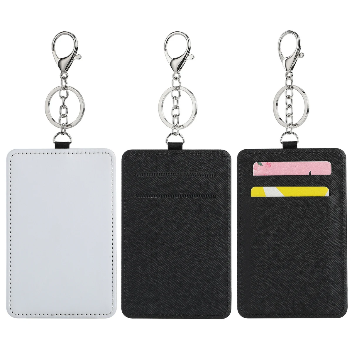 PU Card Holder With Keychain 1