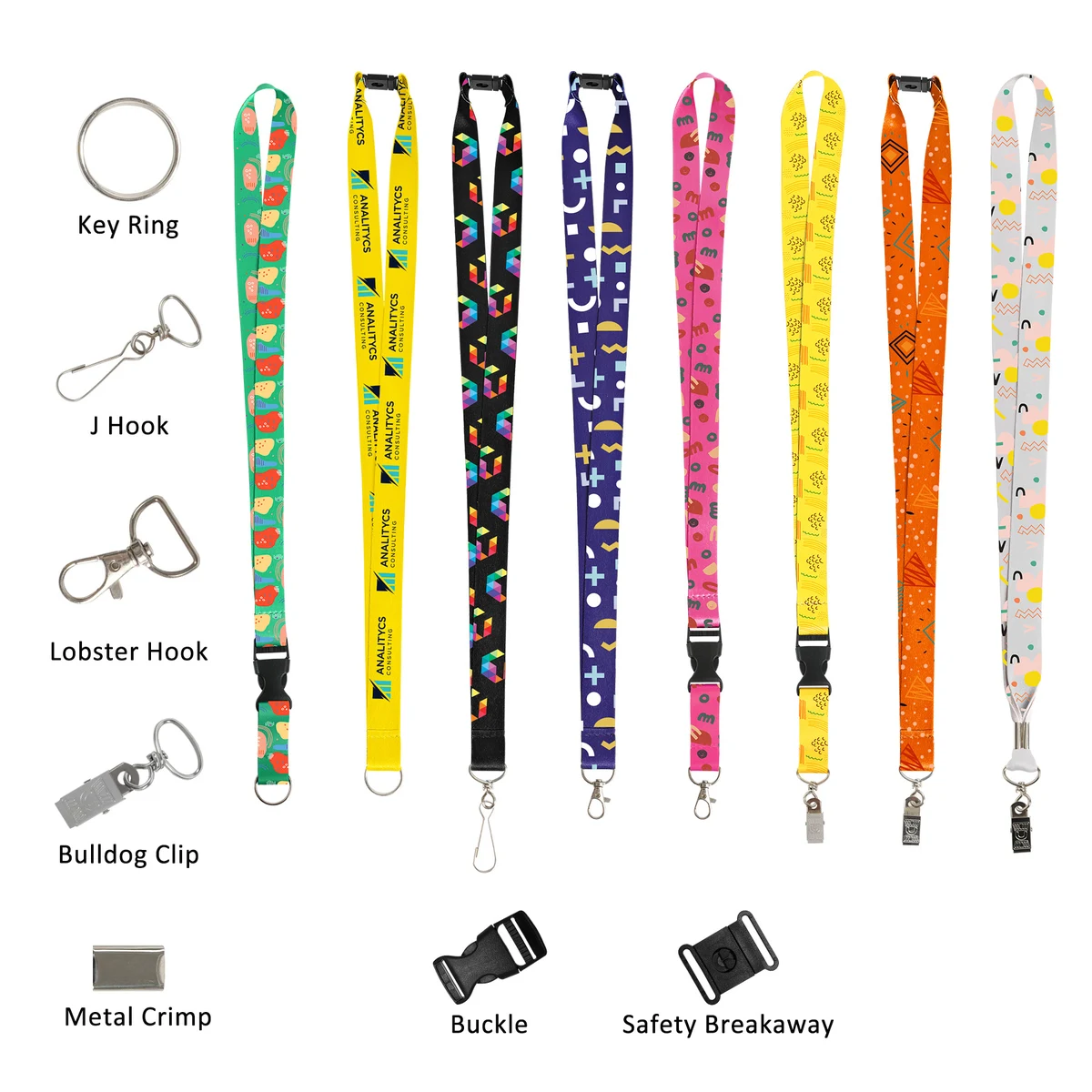 3/4" Full Color Dye-Sublimated Custom Polyester Lanyard 1