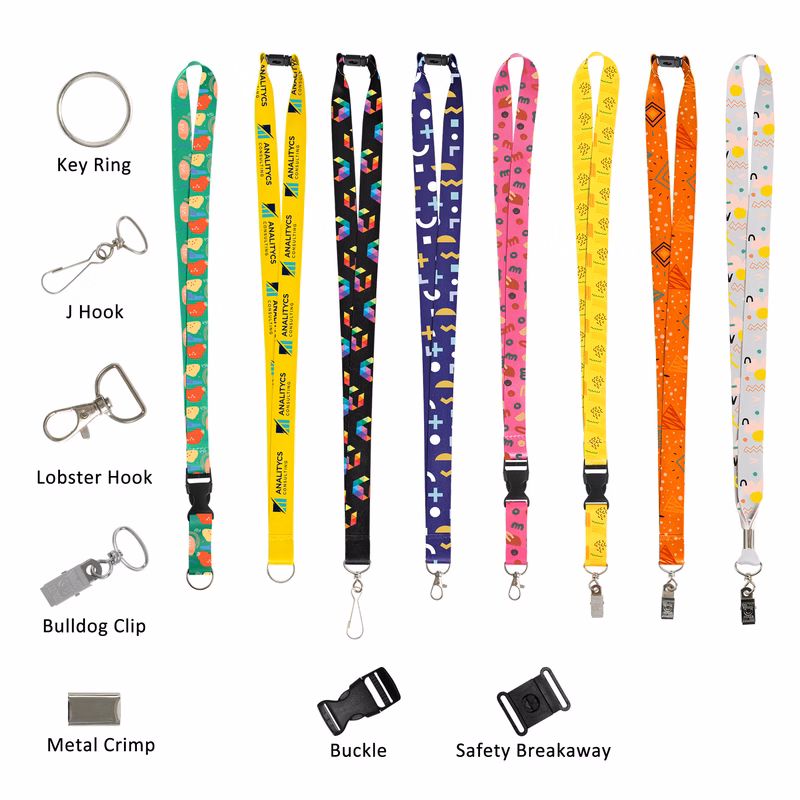 3/4" Full Color Dye-Sublimated Custom Polyester Lanyard