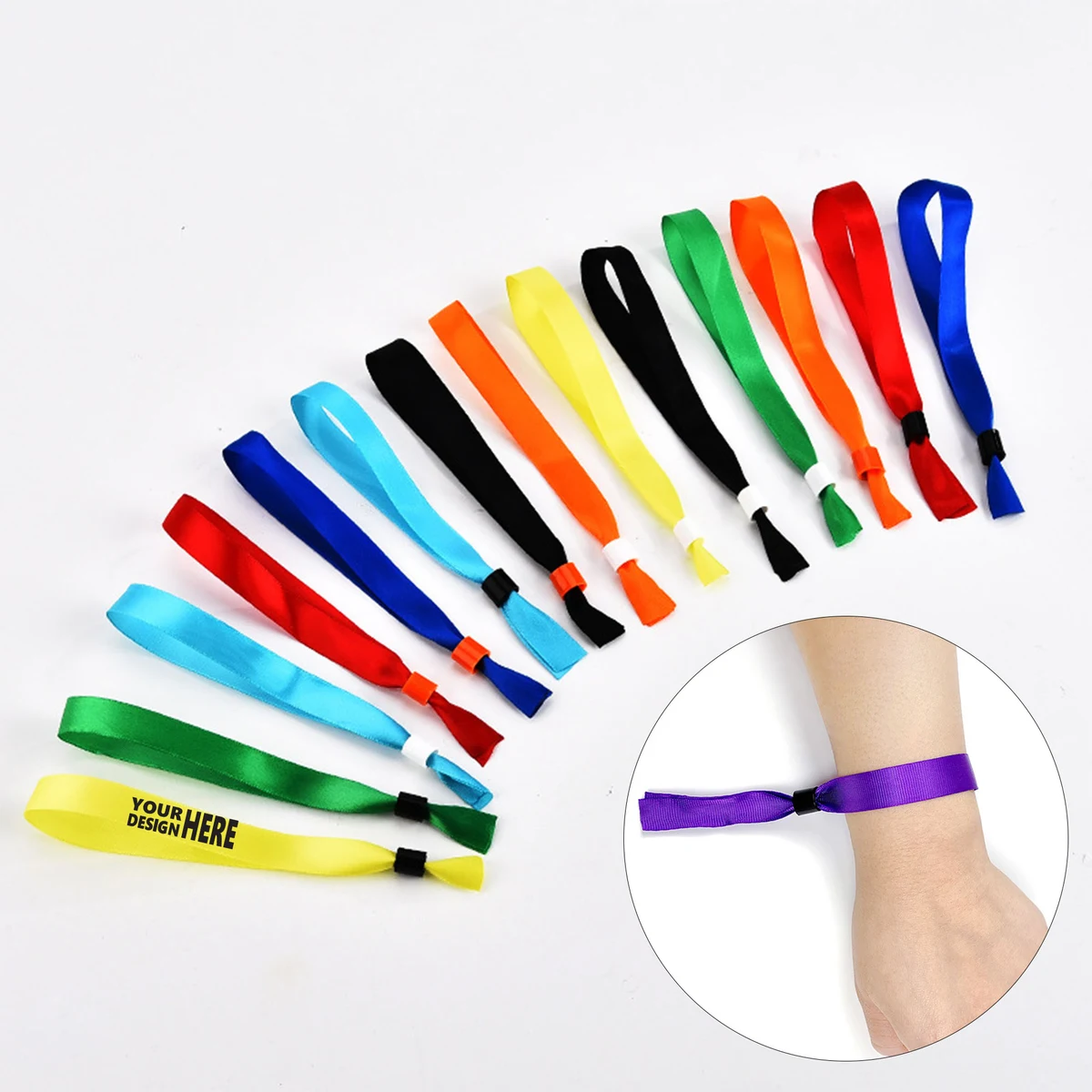Custom Printed Polyester Event Wristband 1
