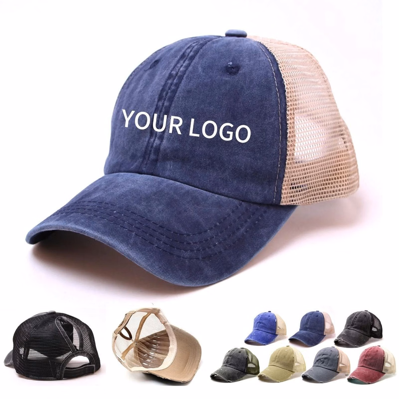 Breathable Baseball Cap with Embroidered Front
