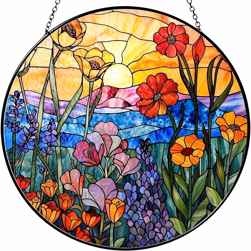 Stained Glass Suncatcher Window Hanging