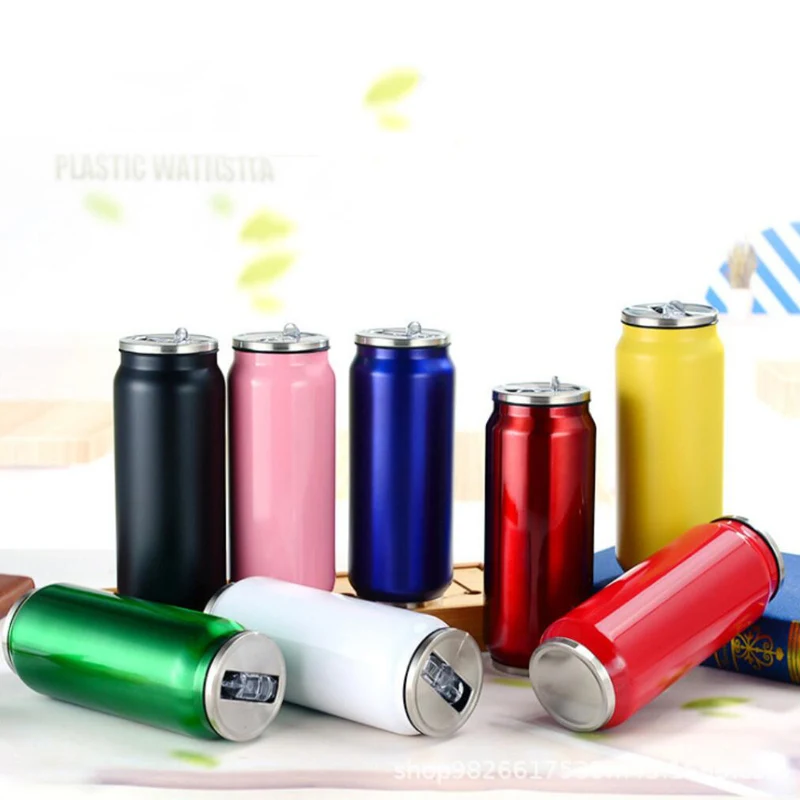 17 oz Stainless Steel Can Tumbler With Straw 1