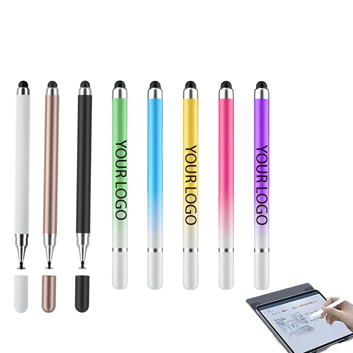 2-in-1 High Sensitivity Precision Capacitive Stylus Pens 1