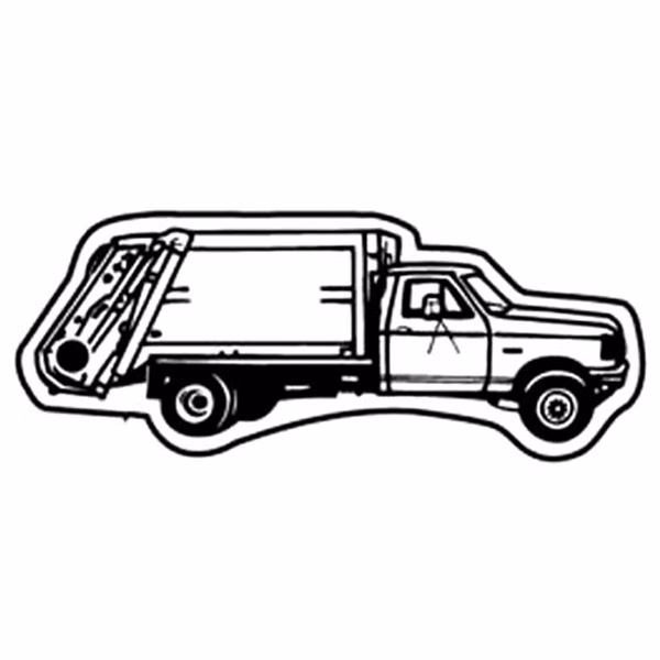 Trash Truck 5 Key Tag - Spot Color
