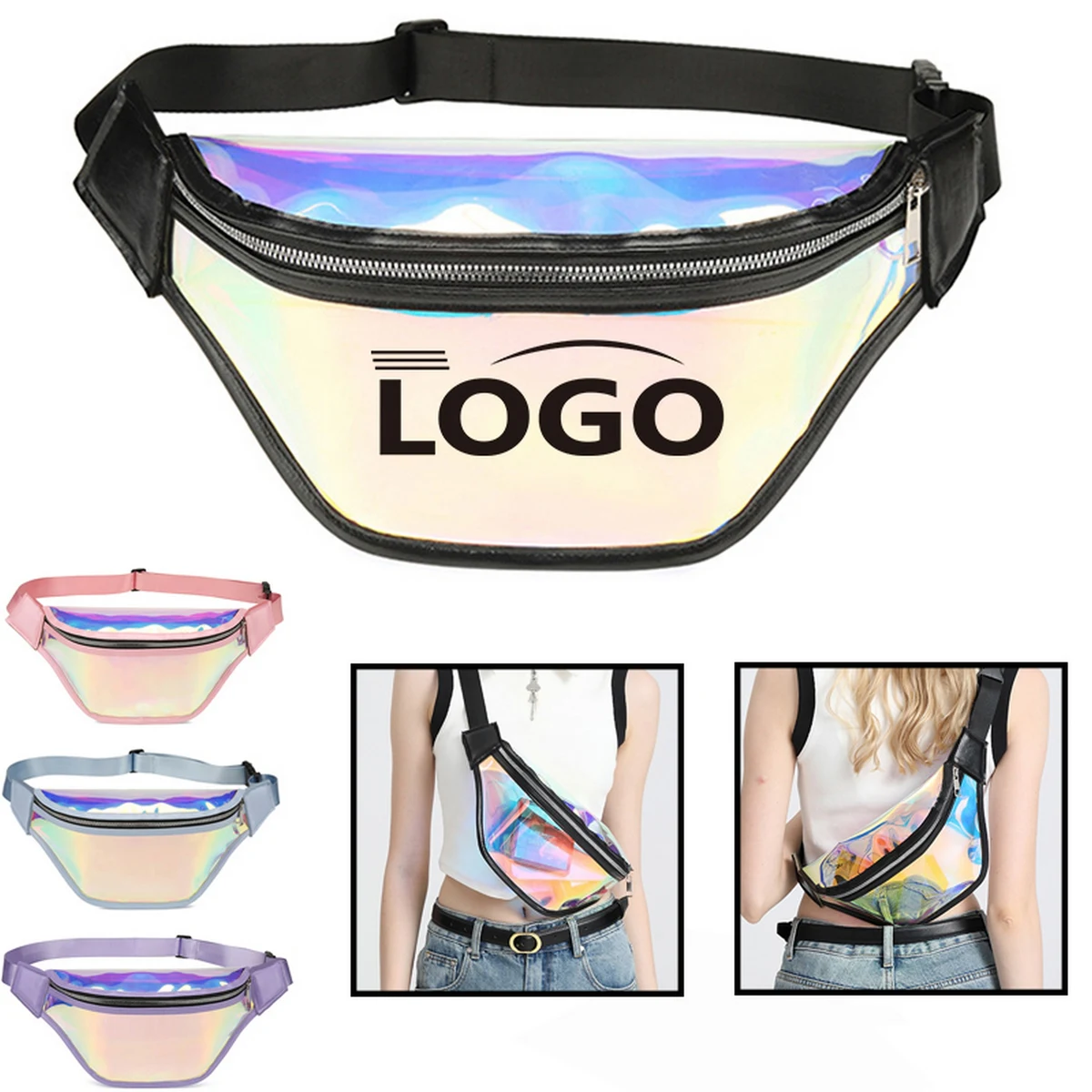 Tpu Laser Sports Fitness Transparent Mobile Phone Waist Bag 1