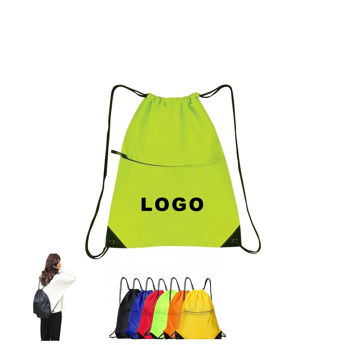 Multi Purpose Nylon Drawstring Cinchpack 1