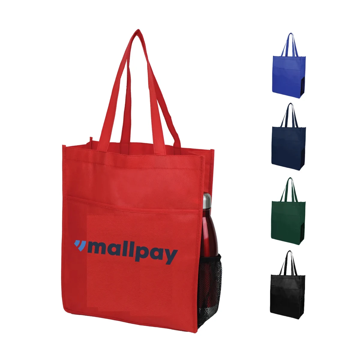 ECO Friendly Pocket Shopper Tote, custom tote bag with logo imprint 1