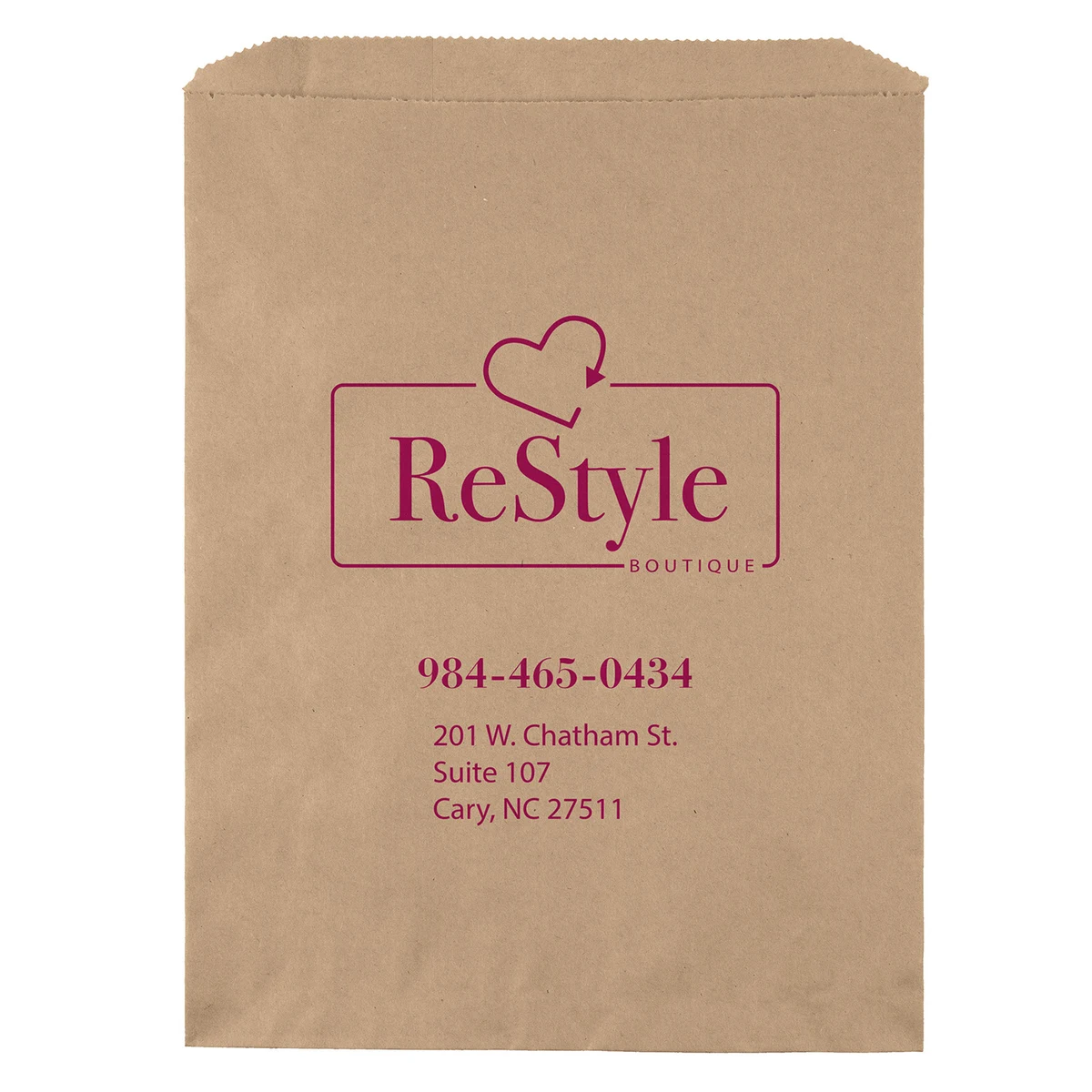 10W x 13H Merchandise Bag - Flexo Ink Print 1