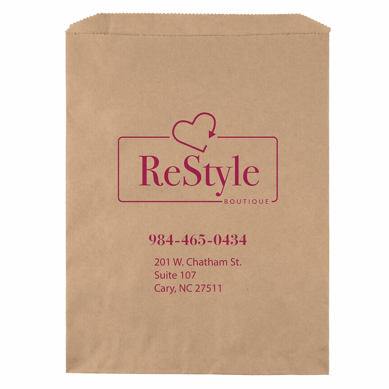 10W x 13H Merchandise Bag - Flexo Ink Print