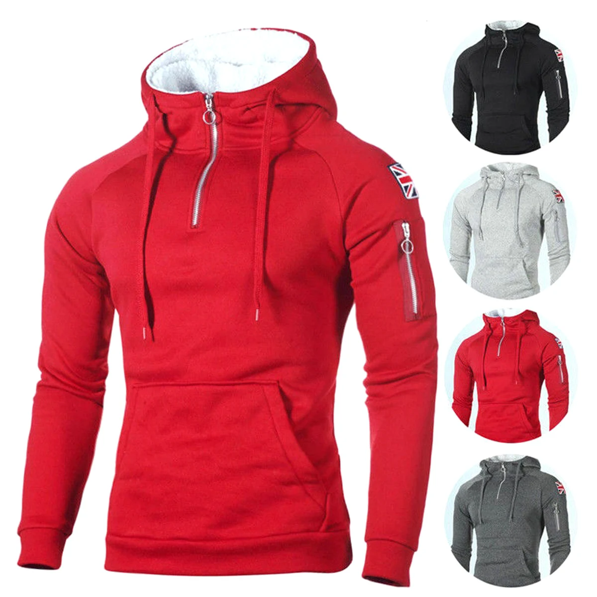 Men'sPullover Hooded Sweatshirt, custom hoodie or sweatshirt with logo imprint 1