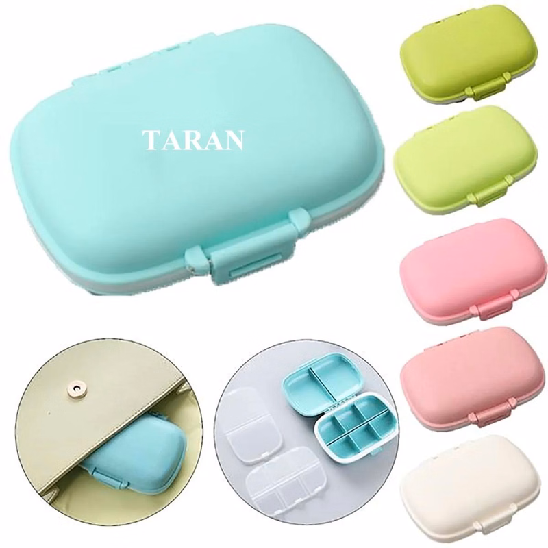 8 Compartments Travel Pill Organizer Moisture Proof Box