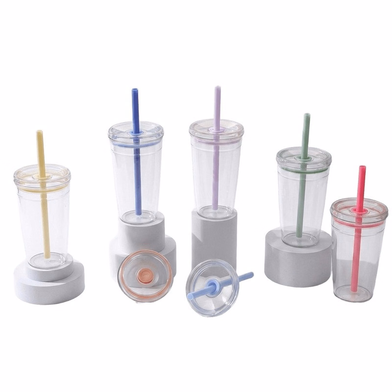 16oz Single Wall Straw Tumbler