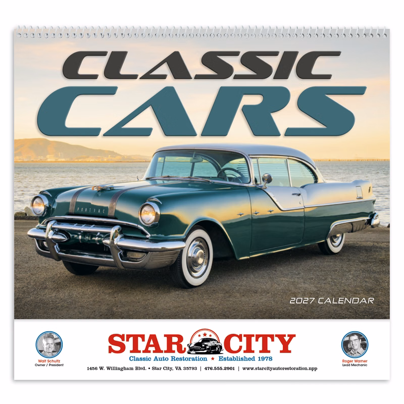 Triumph® Calendars Classic Cars Calendar