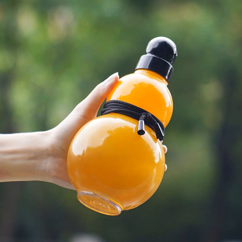 30oz Reusable Screw Top Leak Proof Gourd Water Bottle