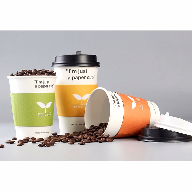 Disposable Kraft Paper Coffee Cup Sleeve