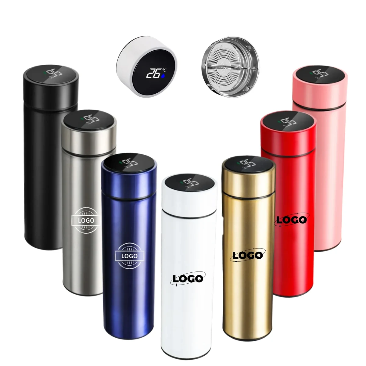 17oz Stainless Steel Thermos Cup With Temperature Display 1