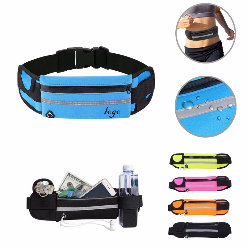 MOQ50 Outdoor Sports Waist Belt For Running And Cycling