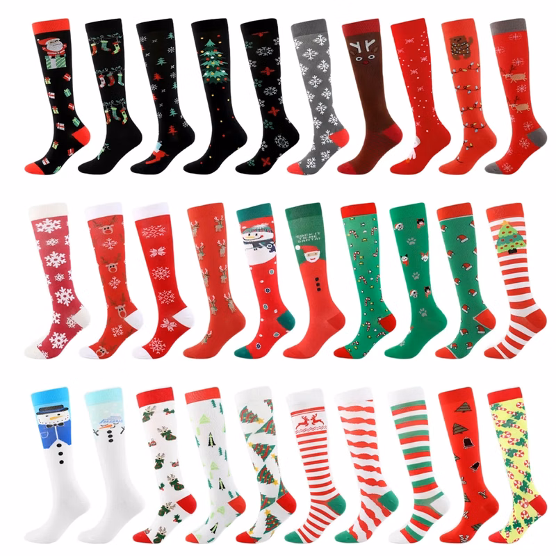 Christmas Compression Socks for Women & Men 15-20mmHg