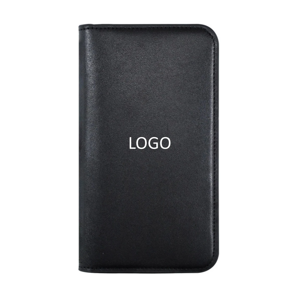 Leather case wallet wireless charging power bank 1