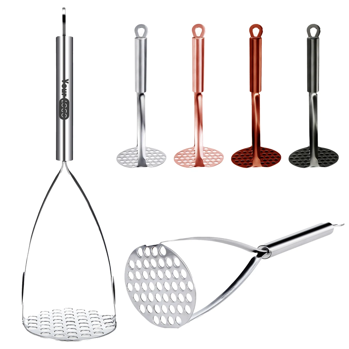 Silver Durable Manual Potato Masher ?C Ideal For Everyday Use 1