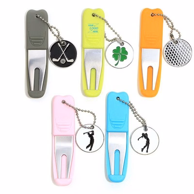 Portable Golf Divot Repair Tool w/Keychain
