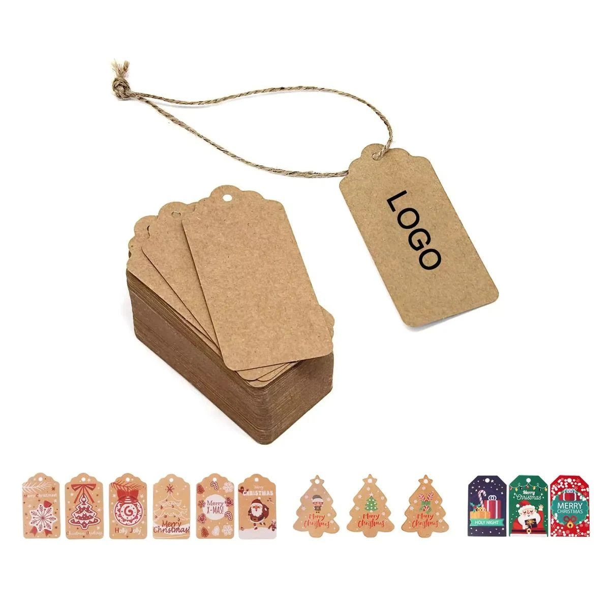 100 Kraft Paper Greeting Cards For Holiday 1