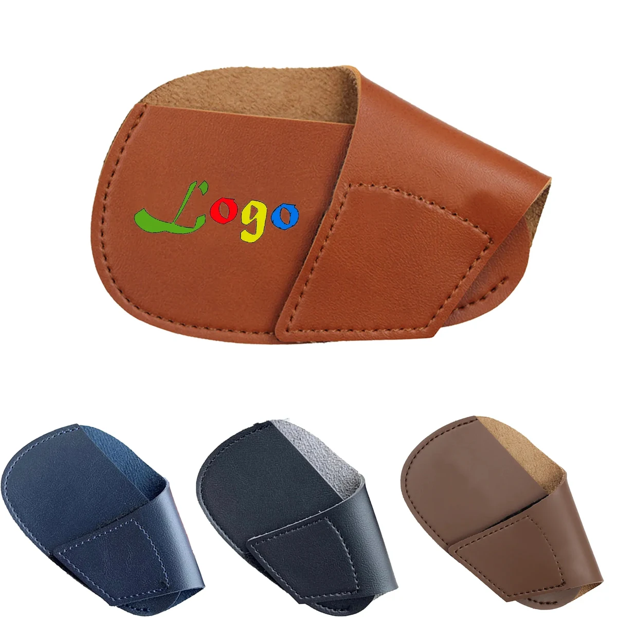 4.3" x 2.8" PU Leather Golf Iron Head Cover. 1