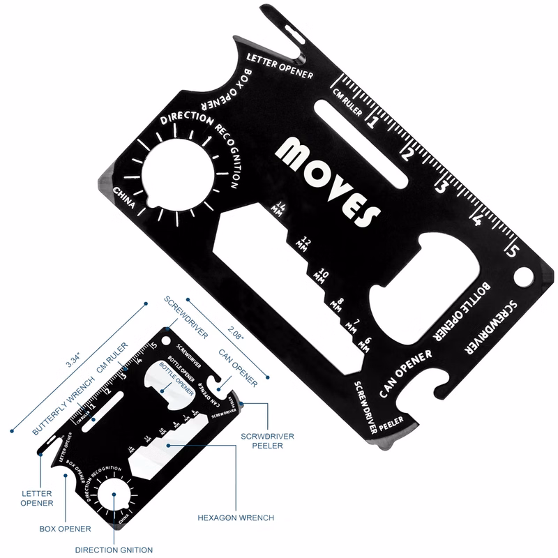 Multifunctional Tool Card