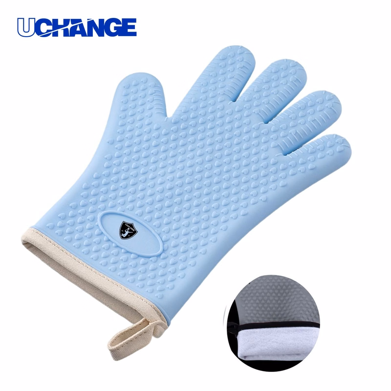 Heat Resistant Silicone Oven Mitts for Baking