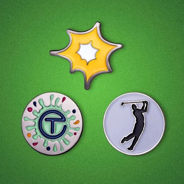 Economy Soft Enamel Golf Ball Marker 1.25" 1