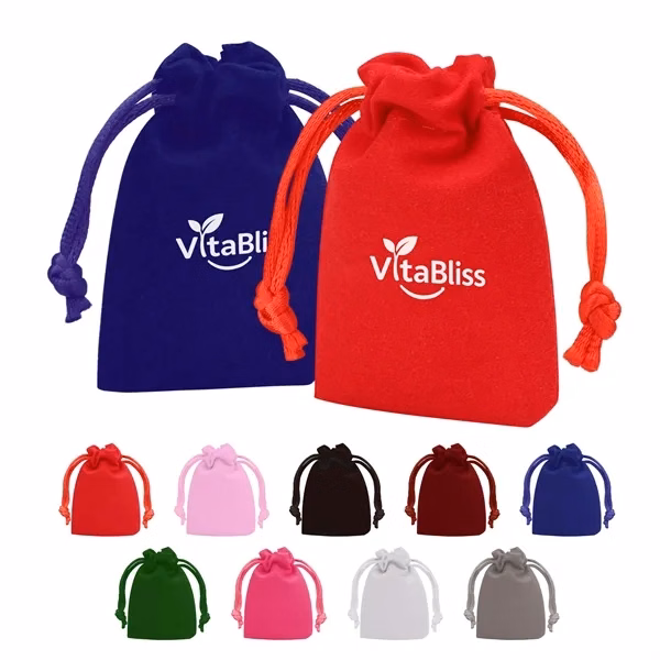 Custom Mini Velvet Jewelry Pouch 2 x 2.75 Inches — Luxury Gift & Event Giveaway