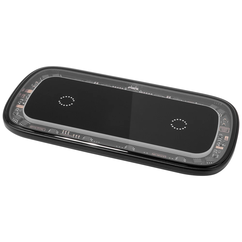 Roselle 2-in-1 Wireless Charger with Blue LED Ring 1
