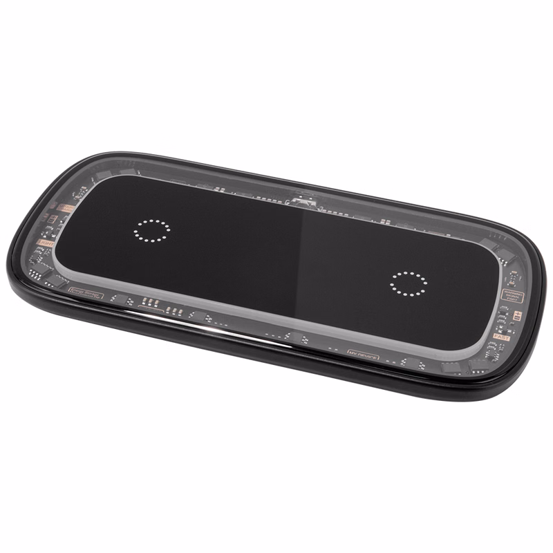 Roselle 2-in-1 Wireless Charger with Blue LED Ring