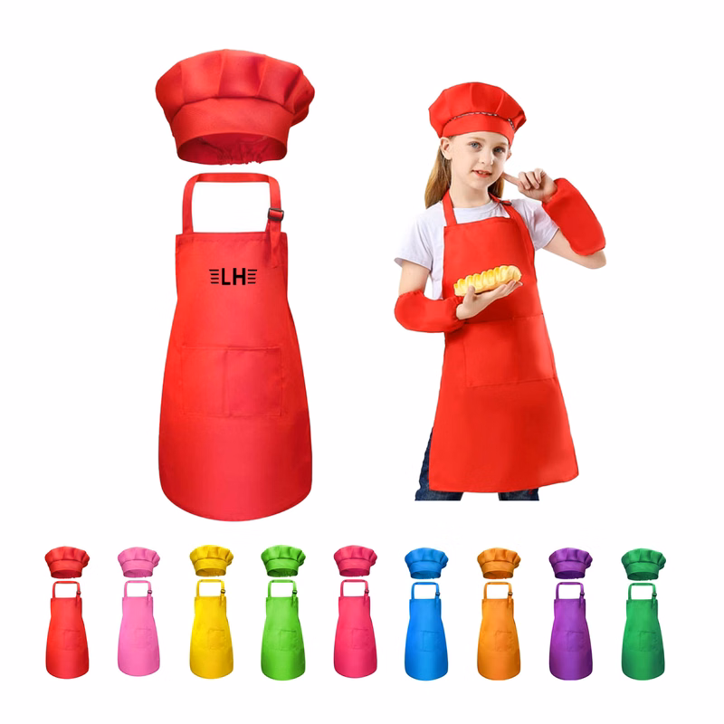 24" X 18" Kids Apron and Chef Hat Set