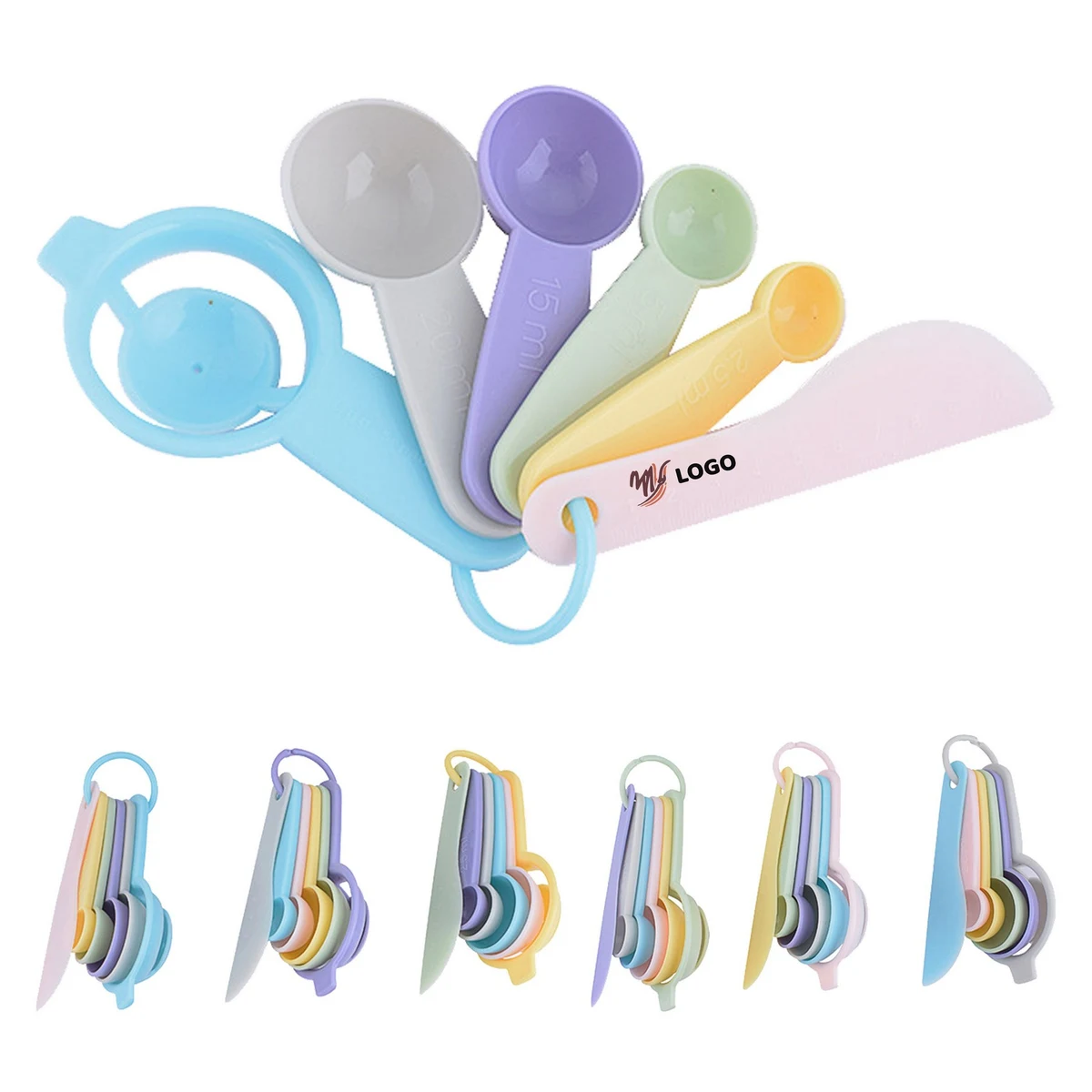 6 In 1 Plastic Measuring Spoons Kits 1