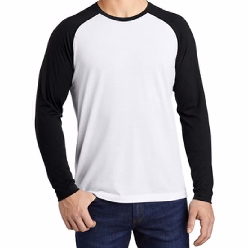 Unisex Sublimation Blackout Blank Long Sleeve T-shirt