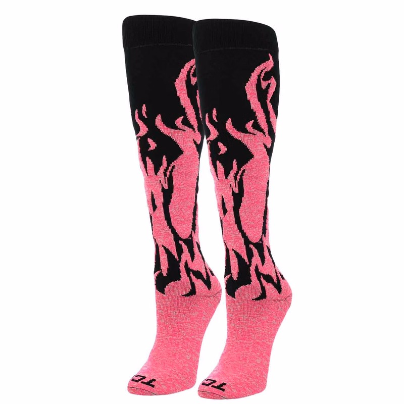Krazisox Flames Over the Calf Socks