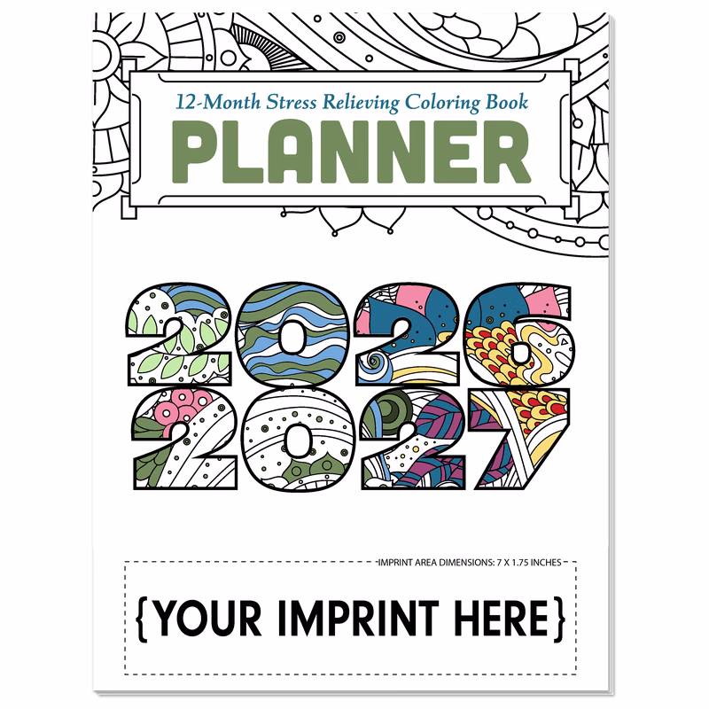 COLORING PLANNER - Adult Coloring Monthly Planner