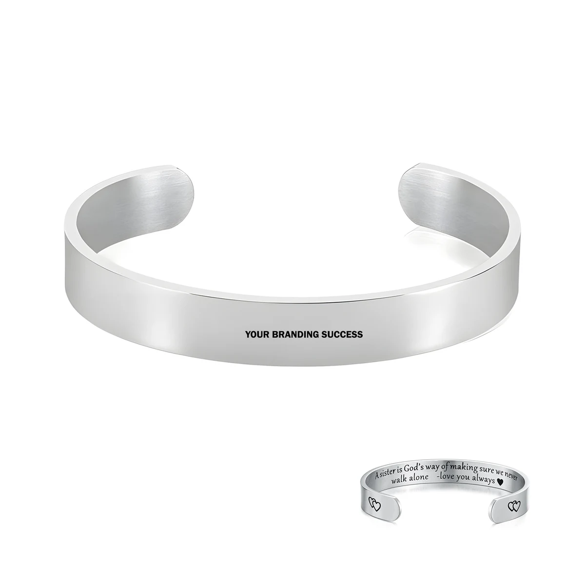 Everyday Cuff Bracelet - Motivational Design 1