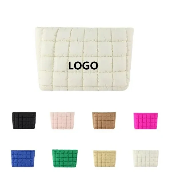 Versatile fashion solid color customizable cosmetic bag 1