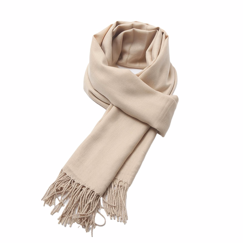 Pashmina Solid Shawl Wrap Scarf w/Fringes